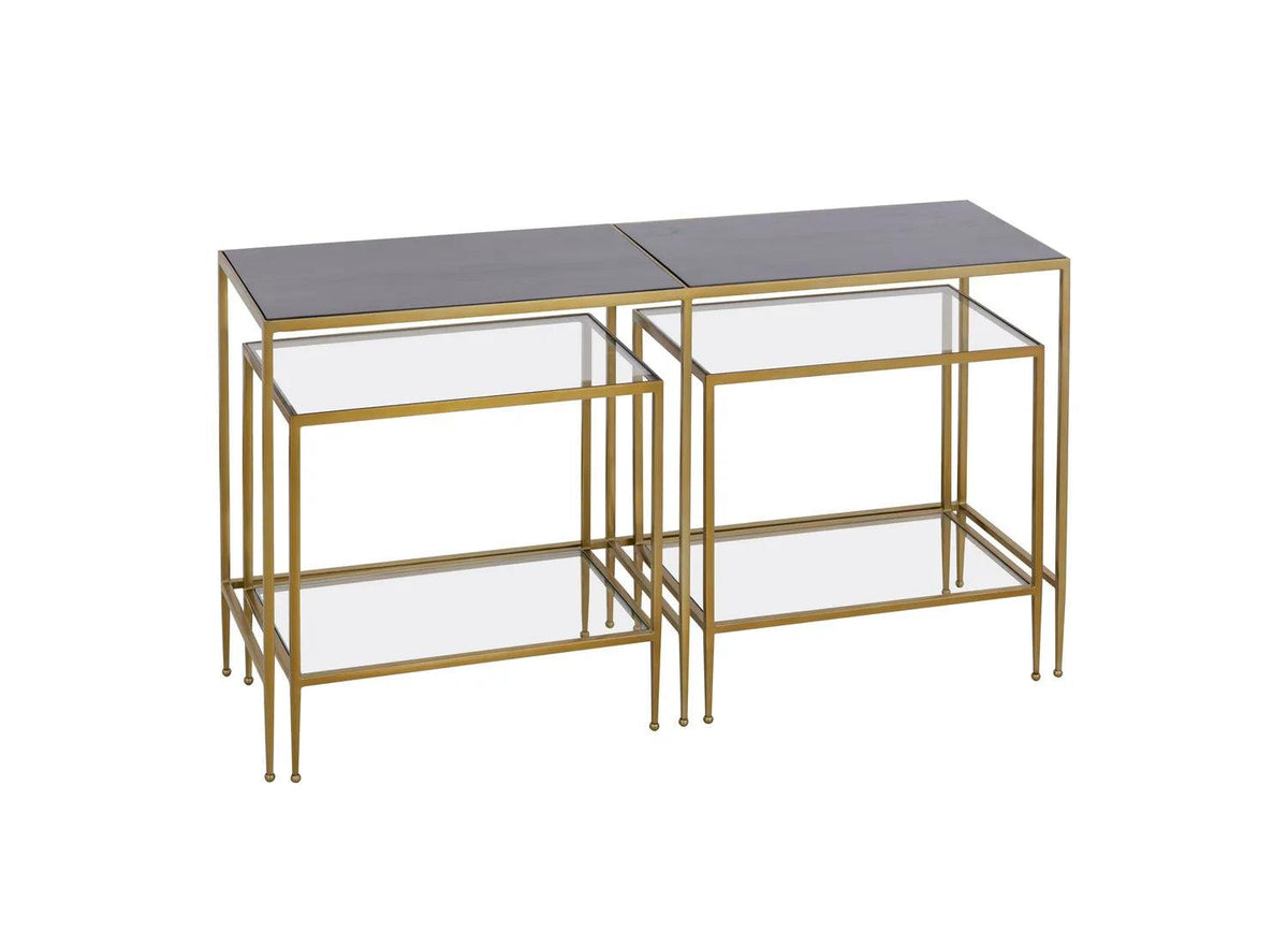 Carrick Nesting Console Table - Set of 3 Dark Mahogany