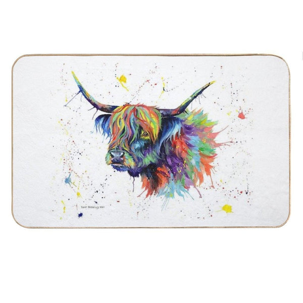 Highland Cow Multicolour Bath Mat