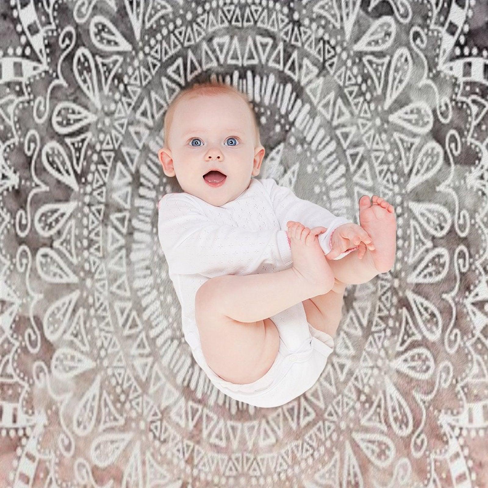 BOHEMIAN HYGGE MANDALA Throw Blanket