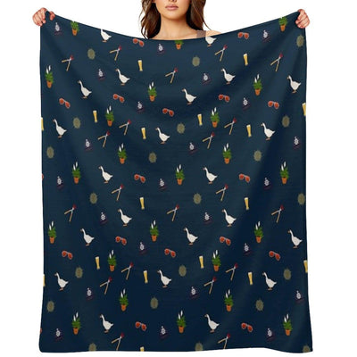 Hot Fuzz Pattern Throw Blanket