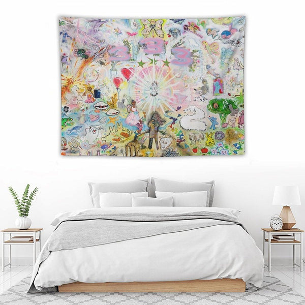 Drain Gang Bladee 333 Album Cover Tapestry Tapestry