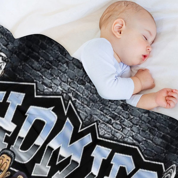 Lil Homies 90s Chicana Easy Care Throw Blanket