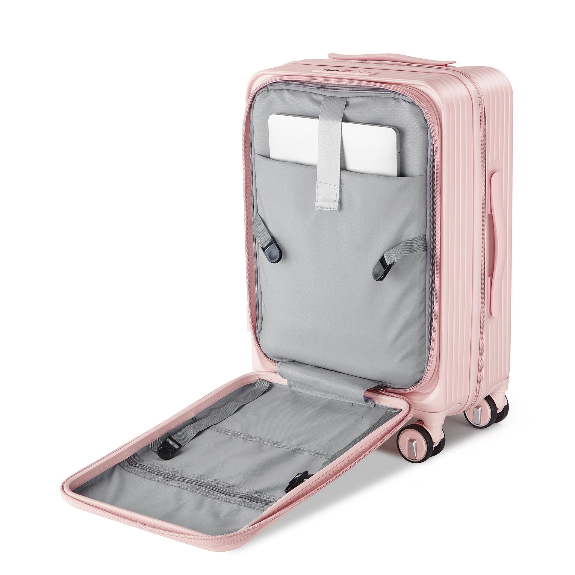 Luggage Sets 3 Piece(20/24/28), Expandable Carry On Luggage with TSA Lock Airline Approved, 100% PC Hard Shell and Lightweight Suitcase with Front Pocket and Spinner Wheels