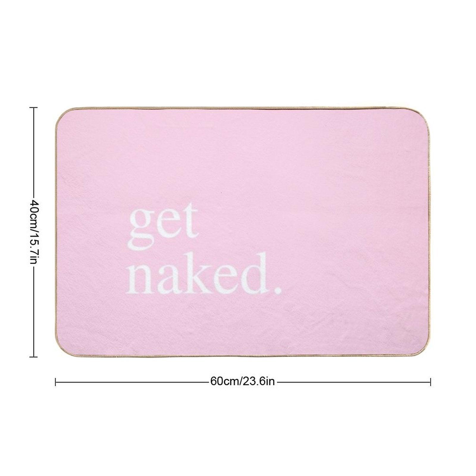 Get Naked - Pink Bath Mat