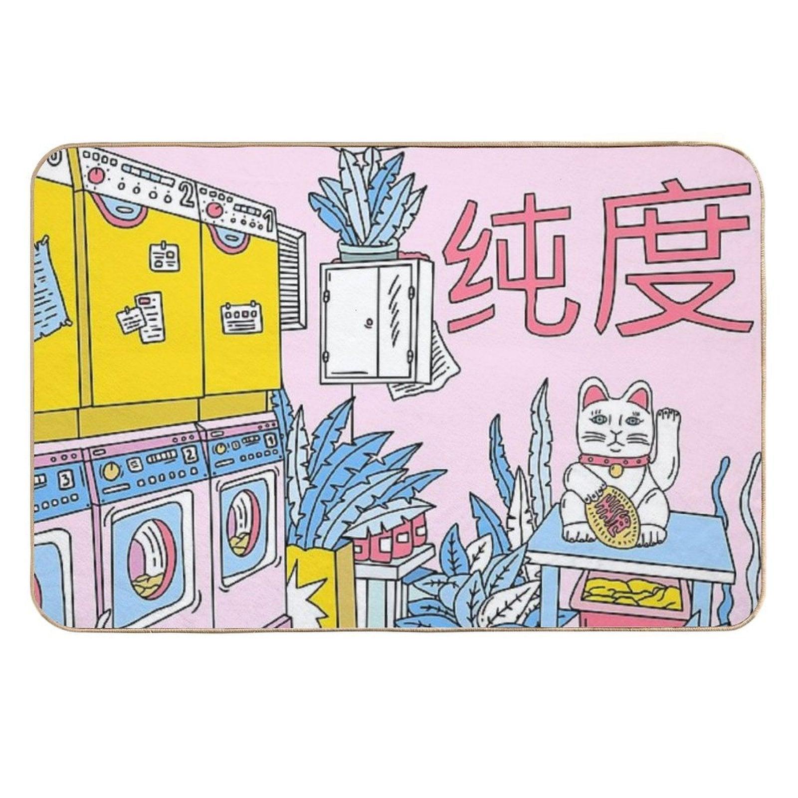 MANEKI WASH BLUE  Multi-Purpose Bath Mat