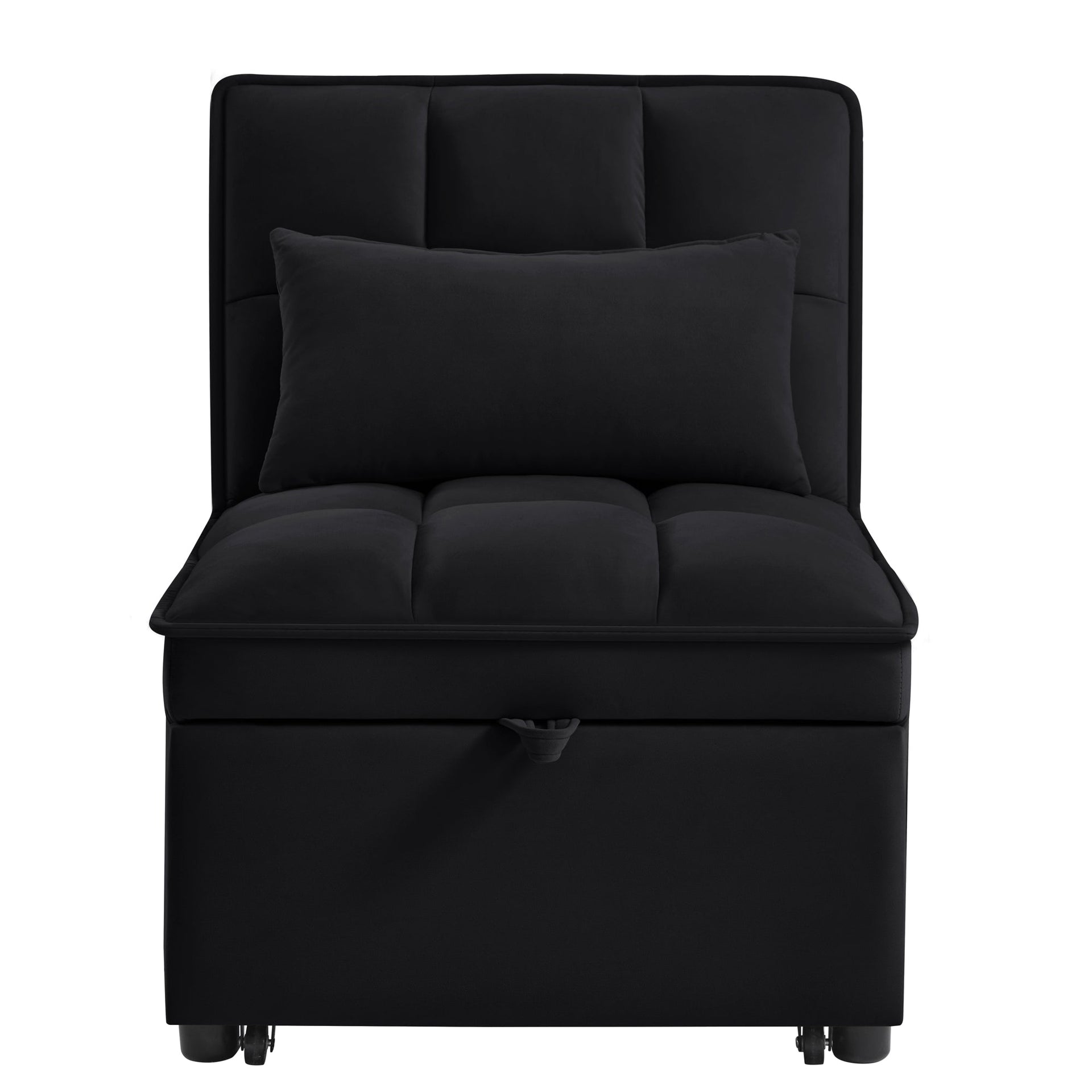 4 In1 Multi-Function Single Sofa Bed with Storage Pockets