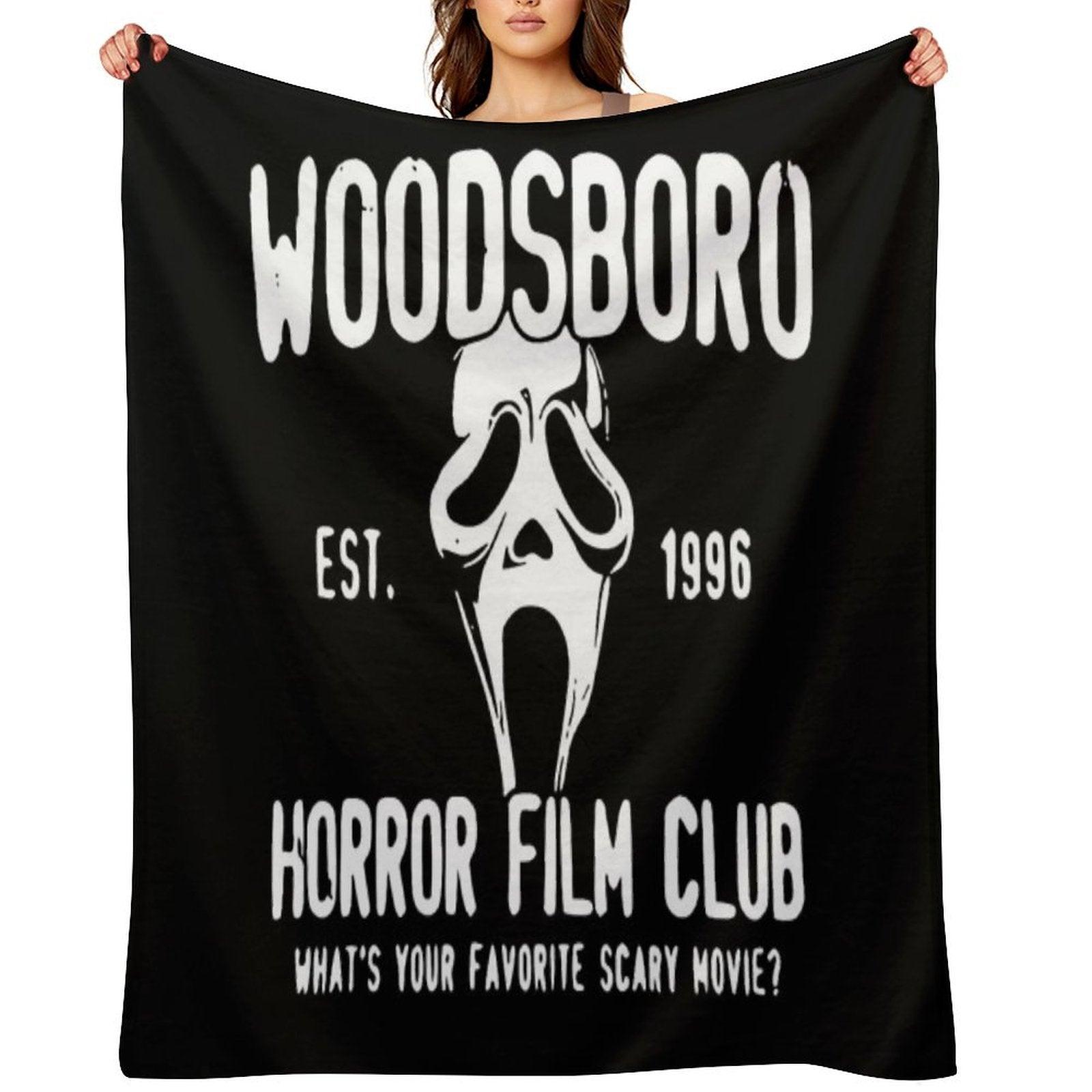 Scream Woodsboro Film Club Horror Throw Blanket