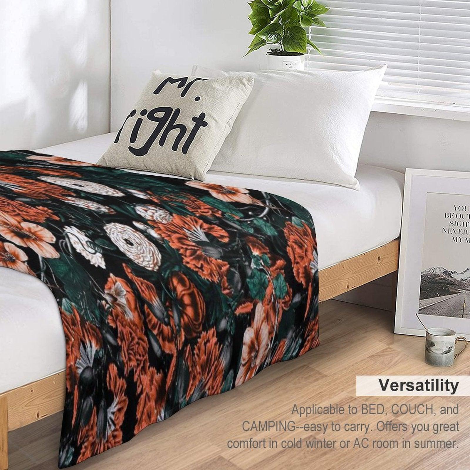 NIGHT FOREST XVII-A Throw Blanket
