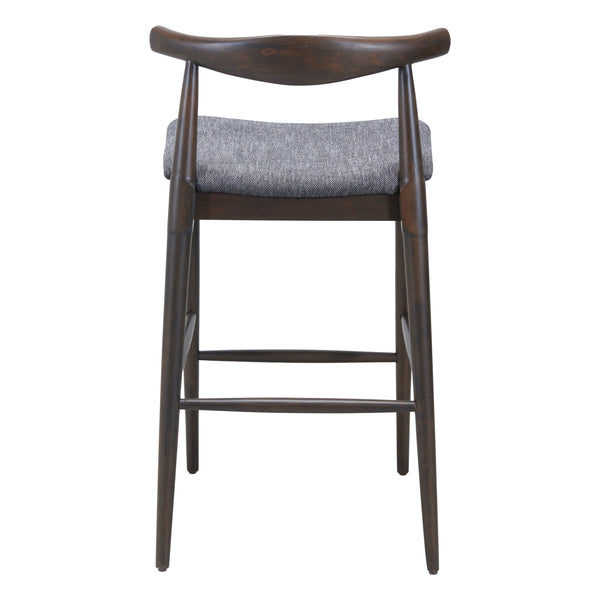 Tuzka Barstool (Set of 2) Gray & Espresso