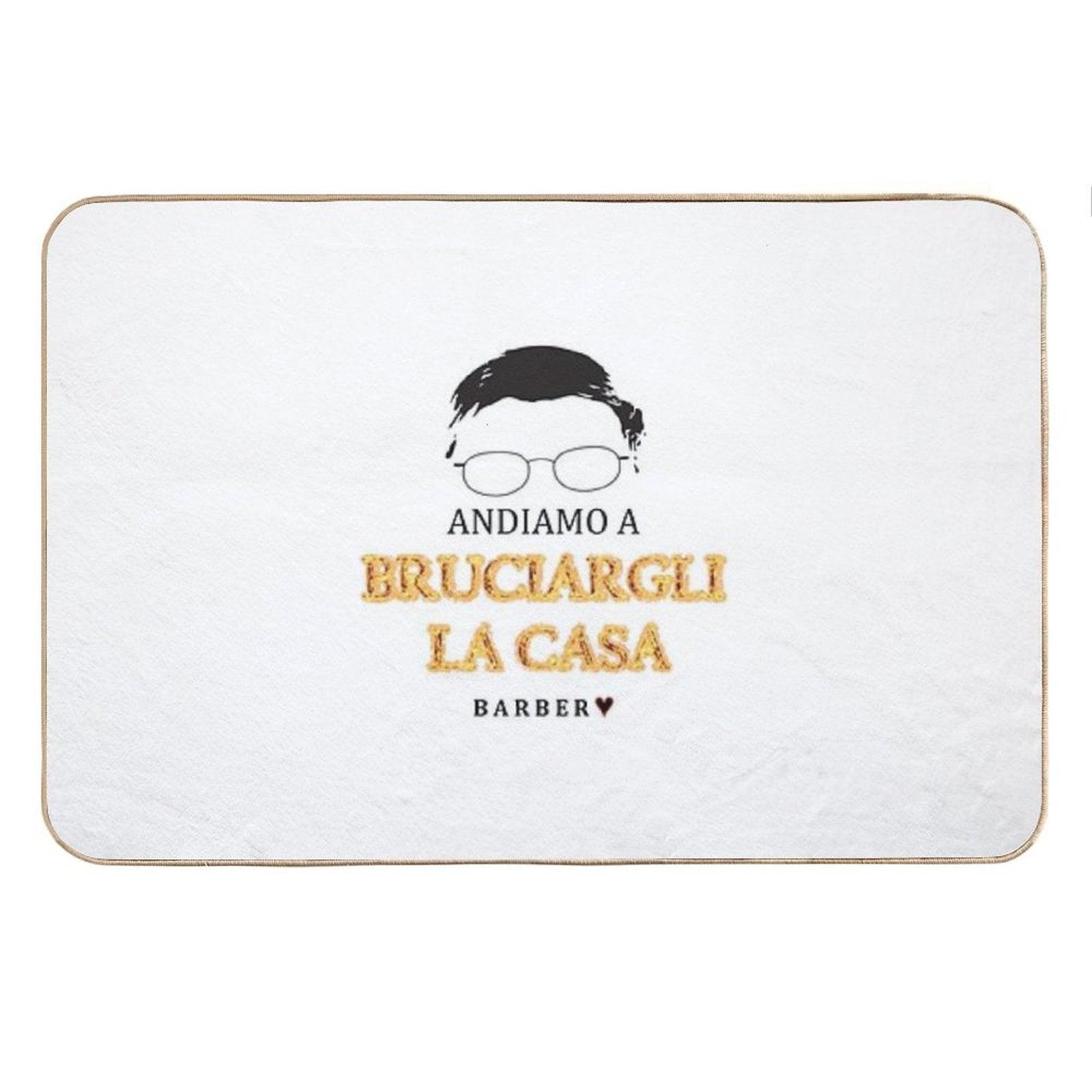 Alessandro Barbero - ANDIAMO A BRUCIARGLI LA CASA Bath Mat