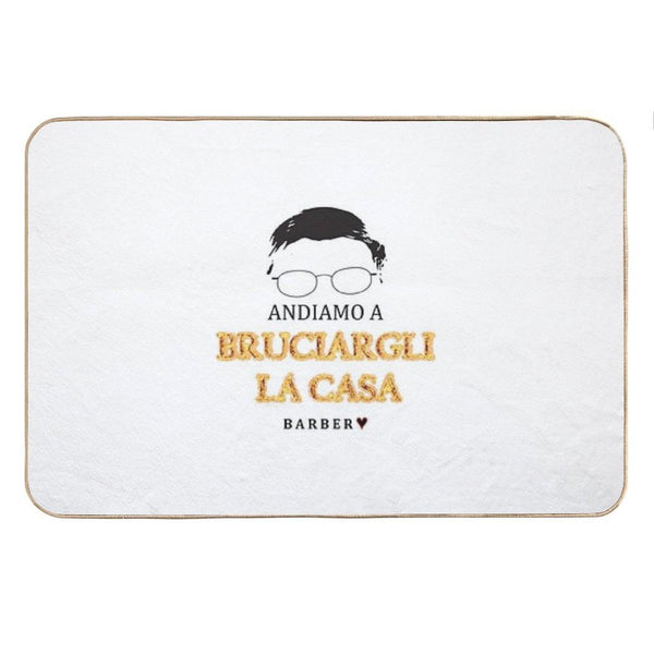 Alessandro Barbero - ANDIAMO A BRUCIARGLI LA CASA Bath Mat