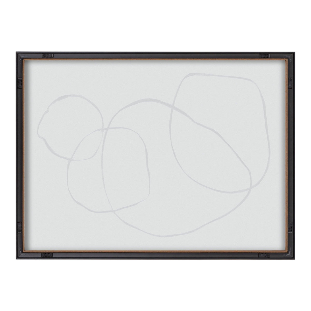 Blake 869 Going In Circles Framed Printed Glass by Teju Reval of SnazzyHues