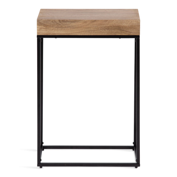 Karlsen Wood and Metal Slim Side Table