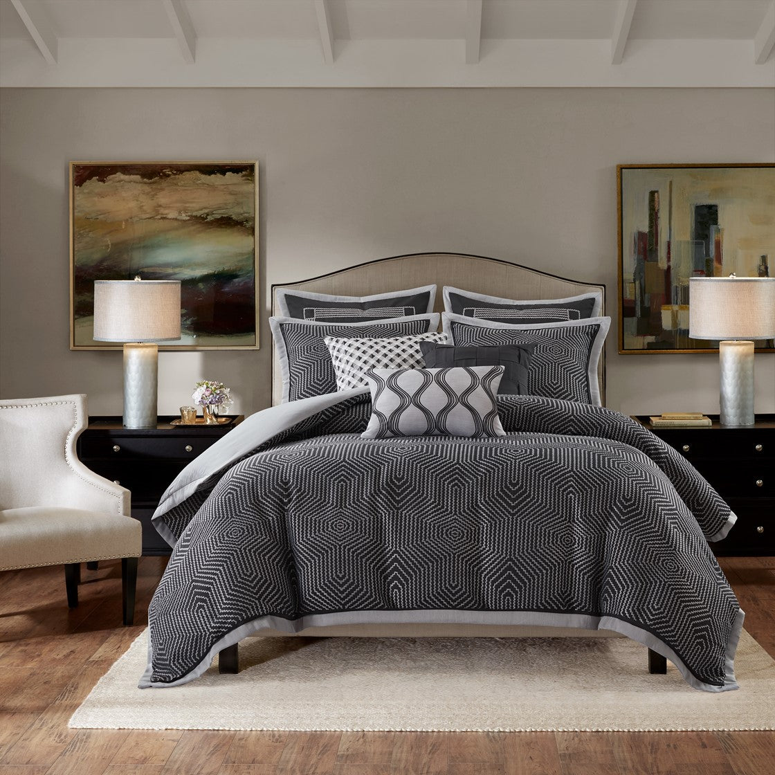 Shades of Serenity Jacquard Comforter Set by Madison Park Signature