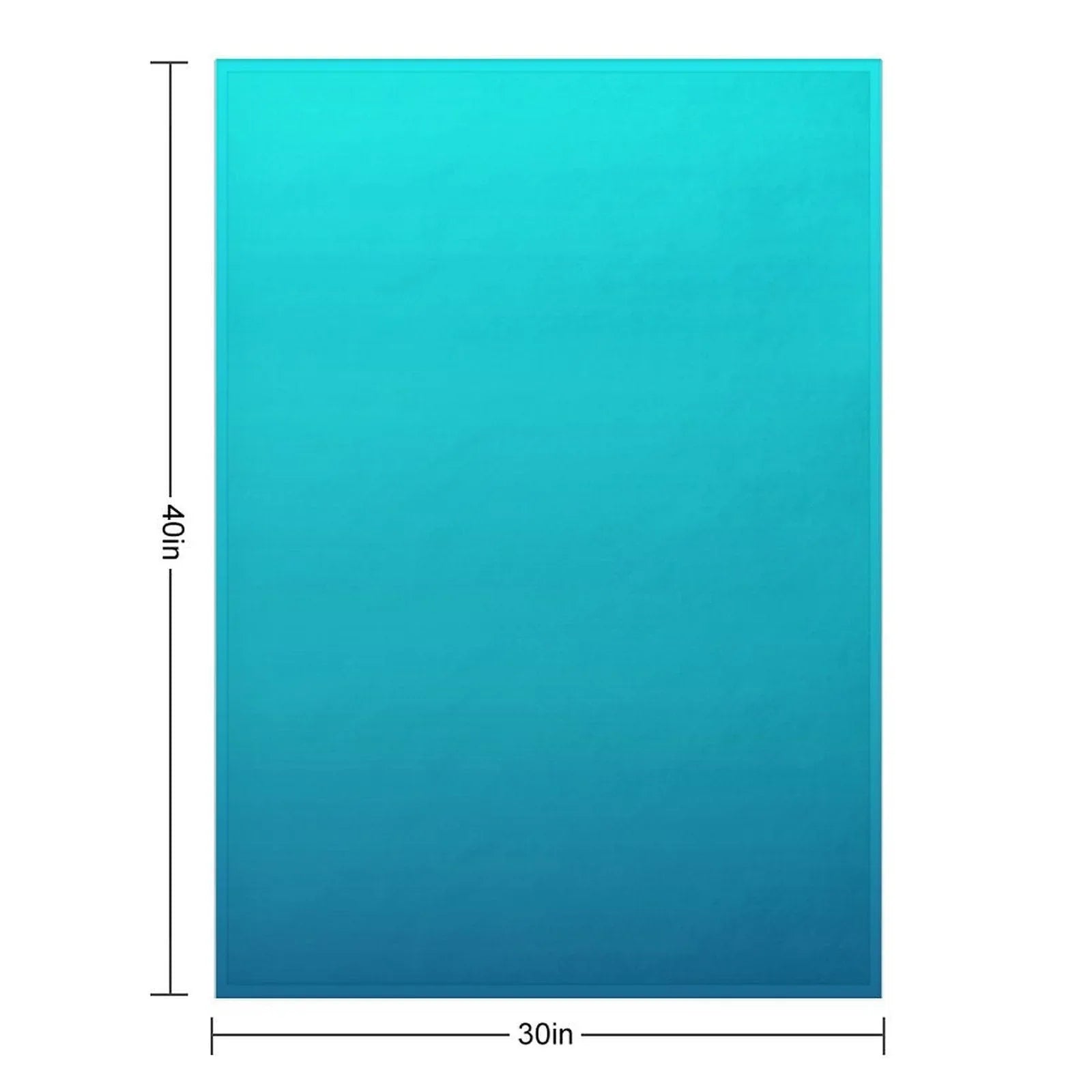 Preppy Summer Beach Teal Blue Turquoise Ombre Throw Blanket