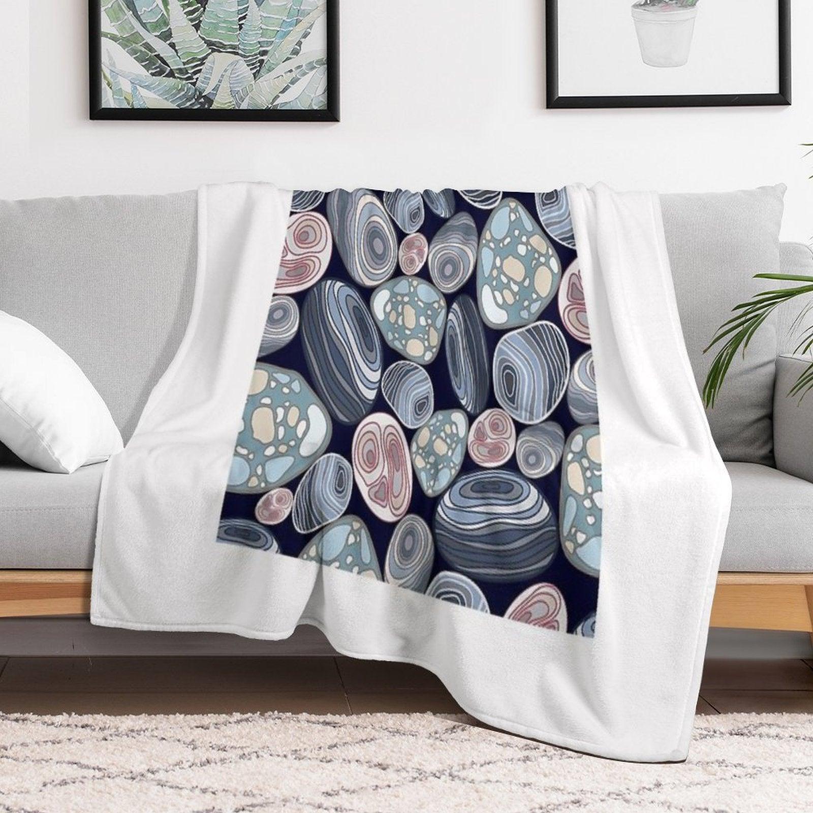 Pattern Stones Throw Blanket