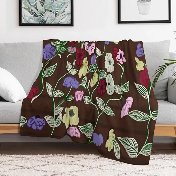 Taylor's Floral Piano Throw Blanket