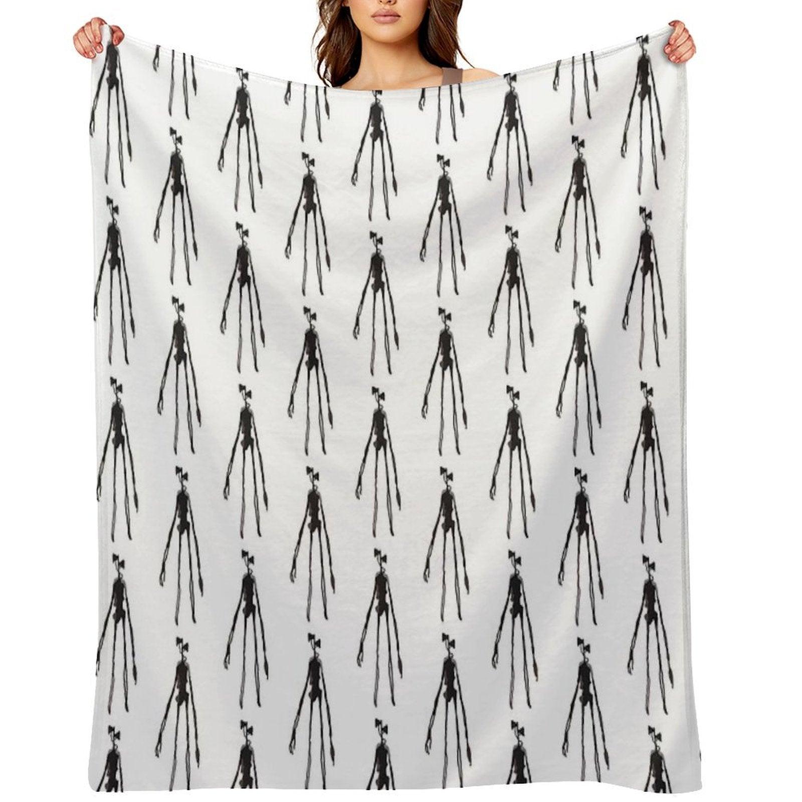 Siren Head Figurine Throw Blanket