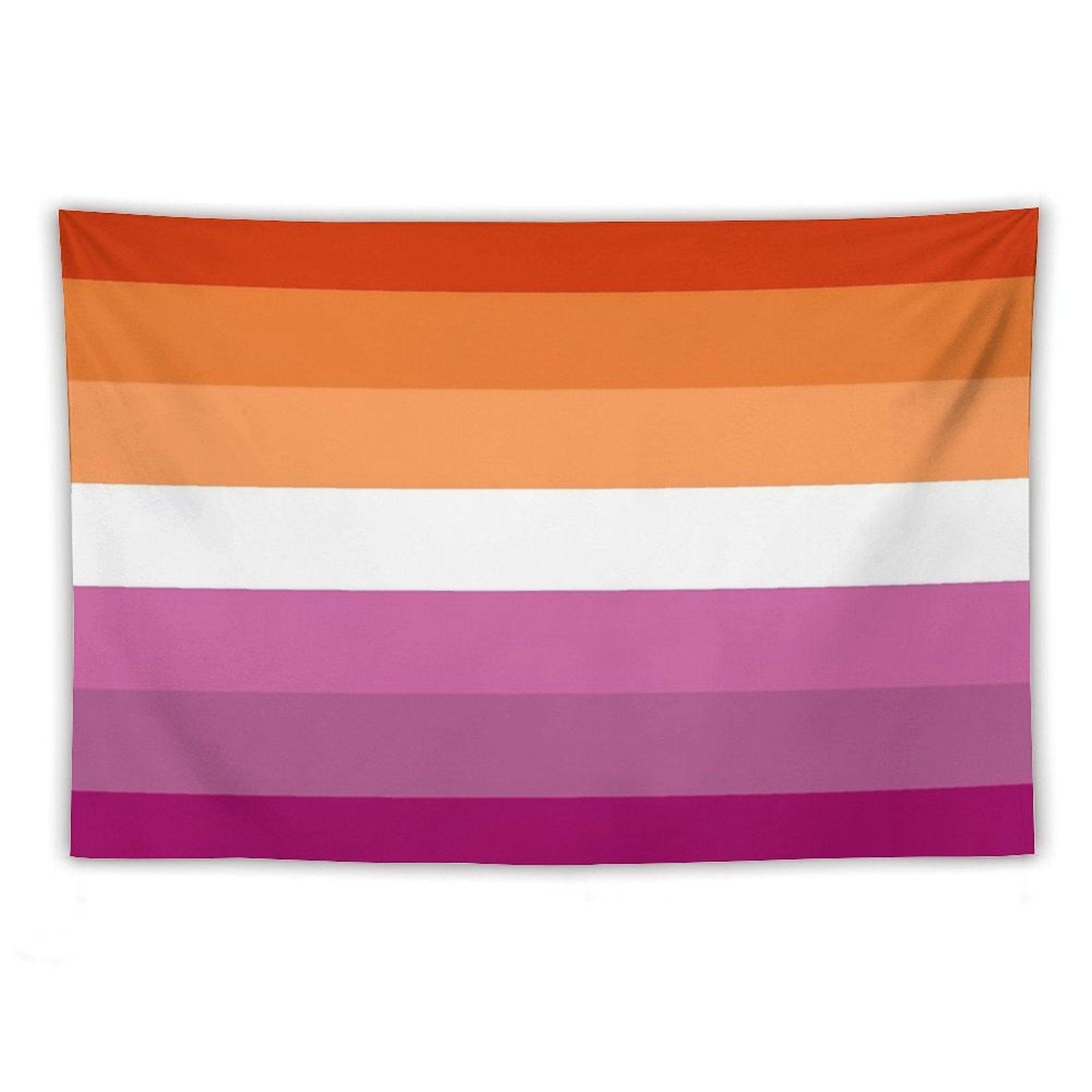 New Lesbian Flag Expanded Tapestry