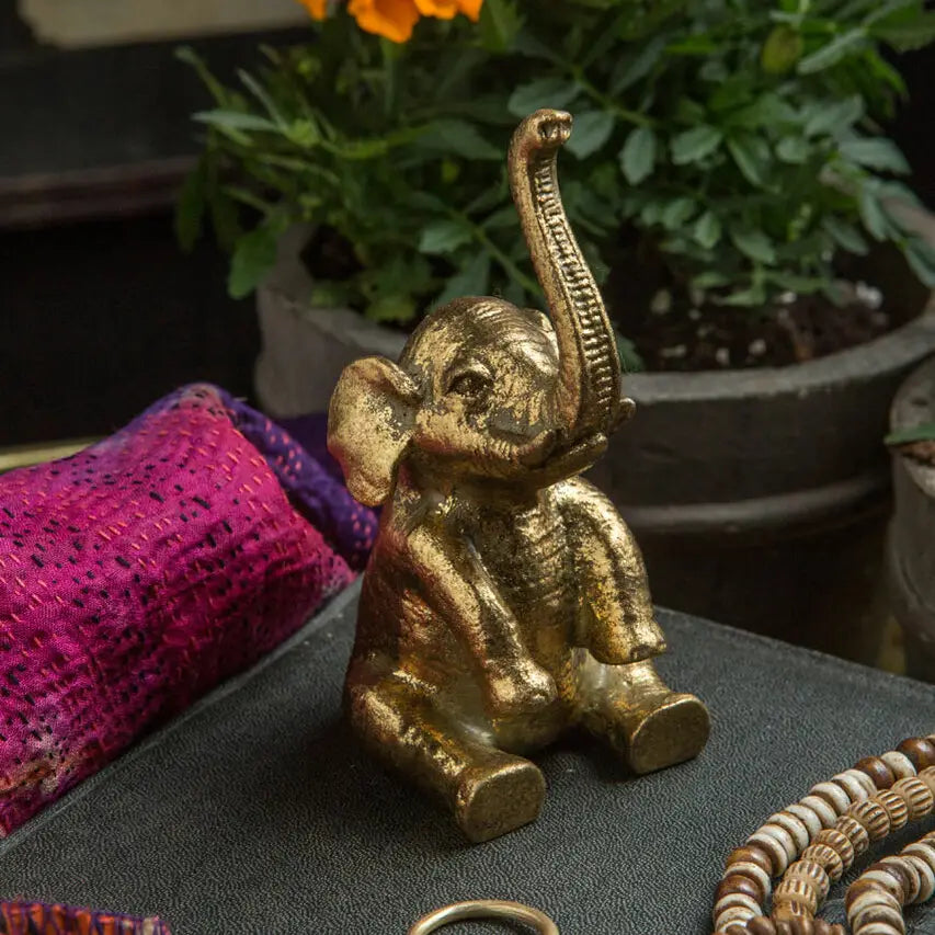 Pewter Elephant Ring Holder VagabondVintage