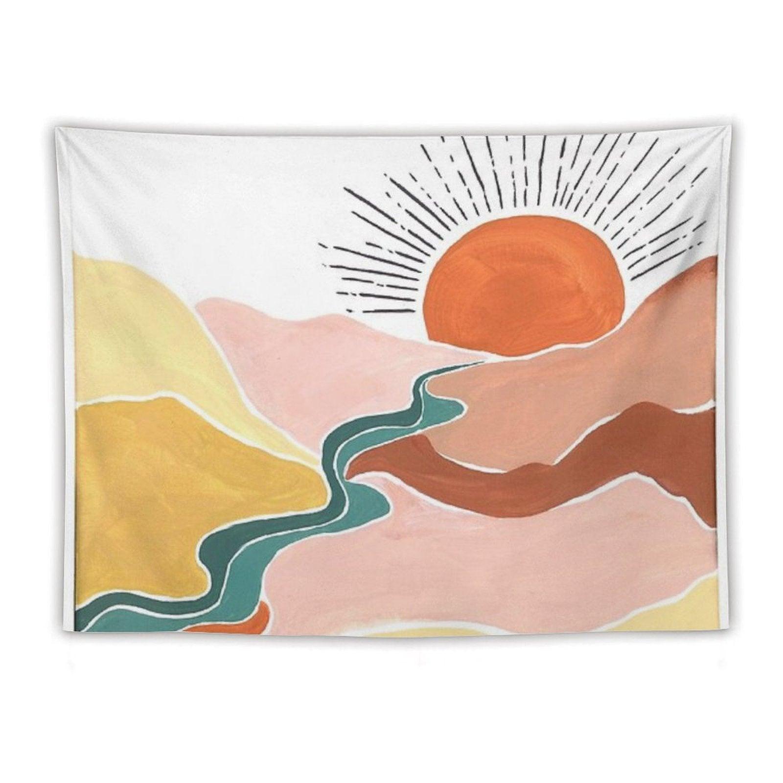Sunrise Over Valley Tapestry