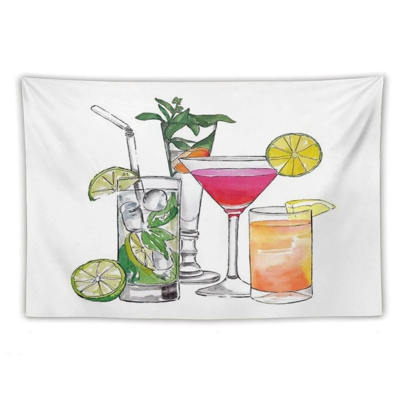Alcohol Drinks Tapestry Tapestry