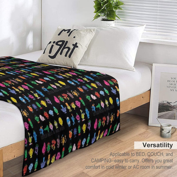 Little Miss Mr. Men Lightweight Throw Blanket