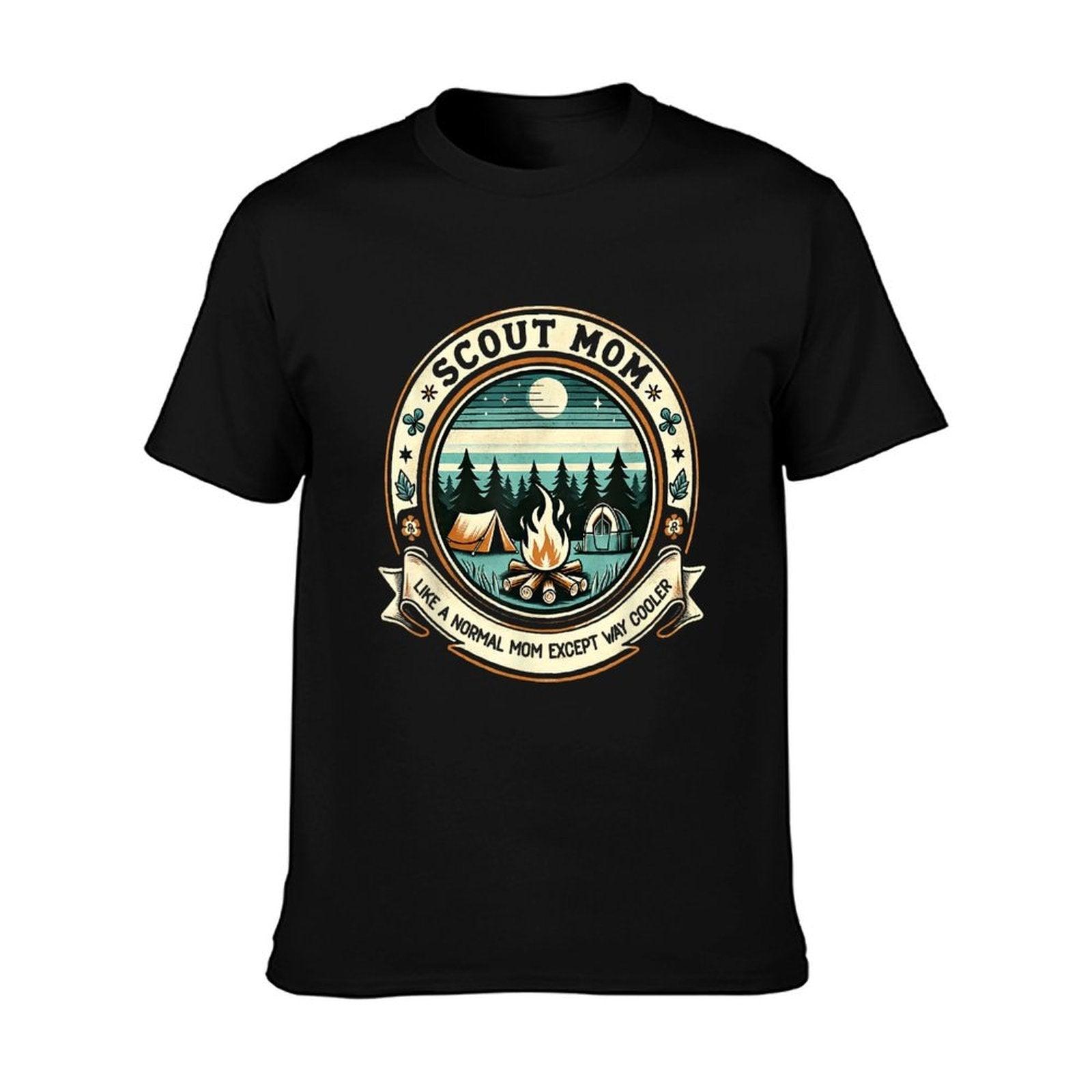 Scout Mom Like A Normal Mom Except Way Cooler Camping Lovers T-Shirt
