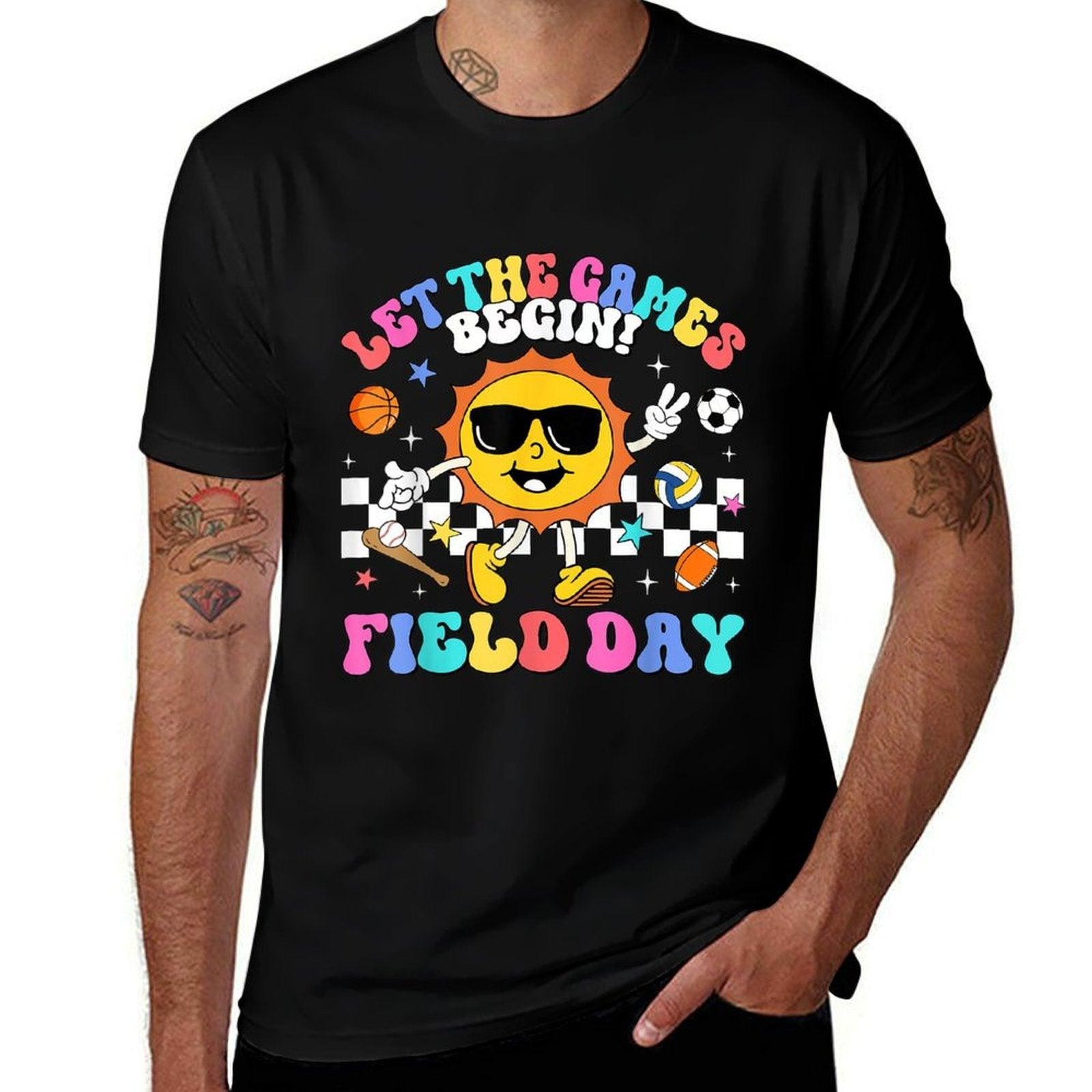 Field Day 2025 Let The Games Begin Teachers Kids Field Day  Versatile T-Shirt