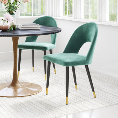 Menlo Dining Chair (Set of 2) Green by Zuo Modern