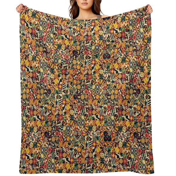 Bohemian Simple Geometric Machine-washable Throw Blanket