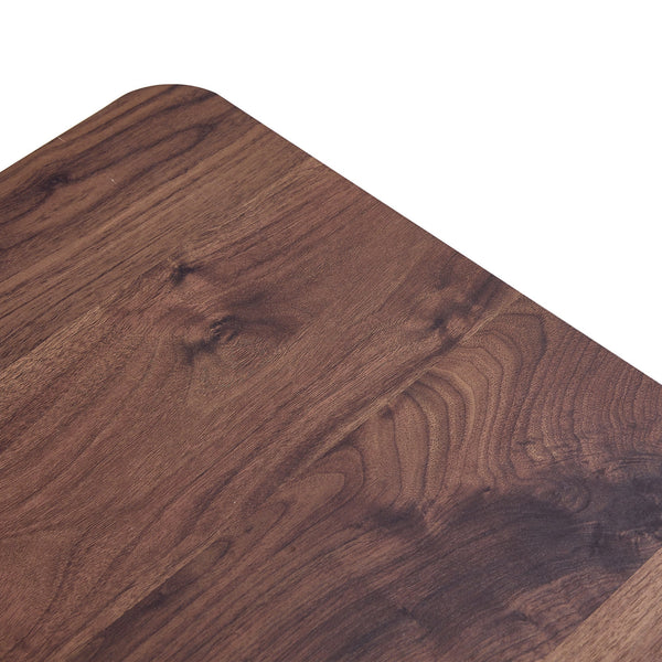 Modern Minimalist Walnut Dark Brown Texture Sticker-Patterned MDF Rectangular Coffee Table. Add a quiet and cozy atmosphere to your home.MDF coffee table,Walnut,Dark Brown textured Sticker,side table.