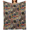 Sherlock Holmes - Vintage Magazines Throw Blanket