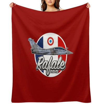 Dassault Rafale Plush Throw Blanket