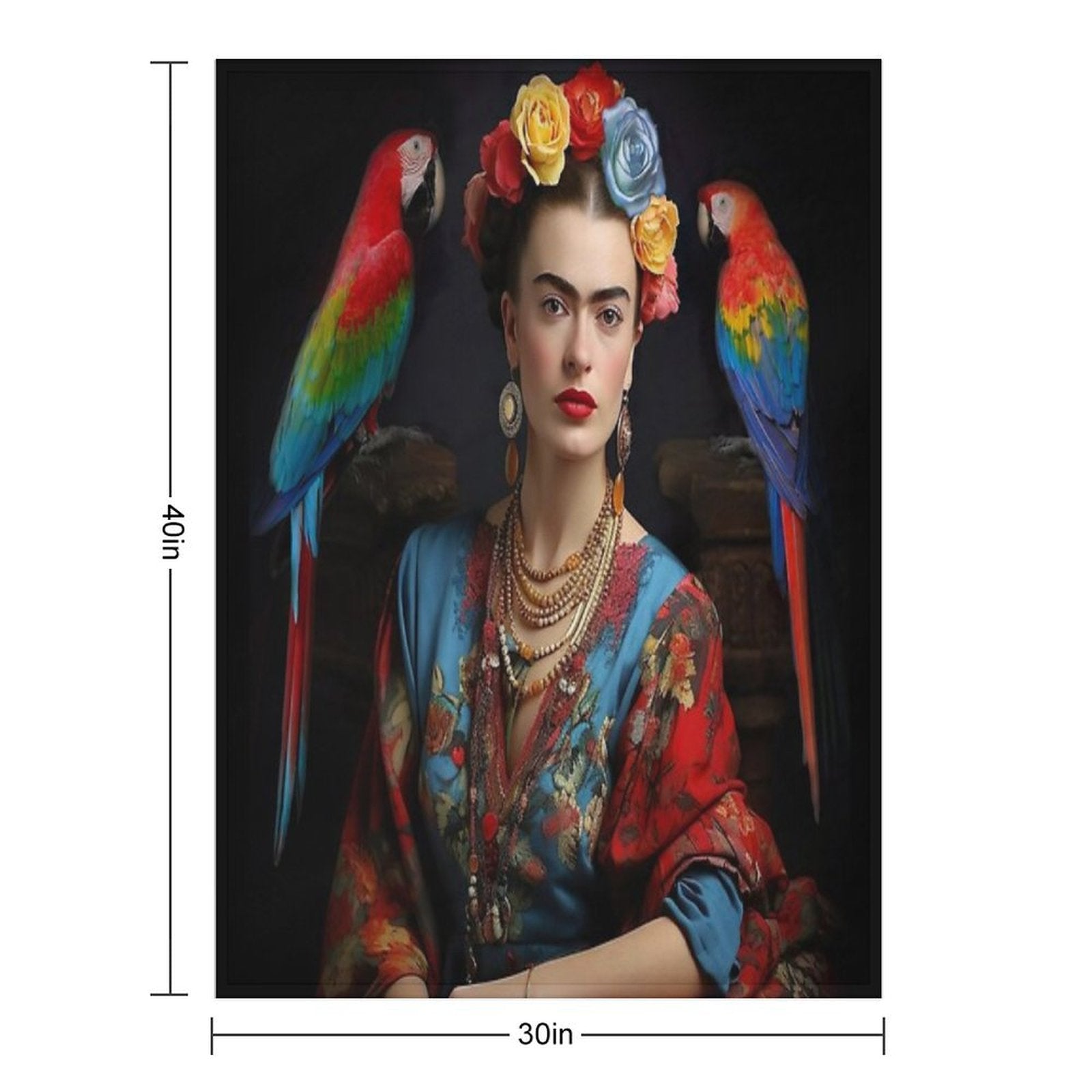 Frida Kahlo 9 Multi-functional Throw Blanket