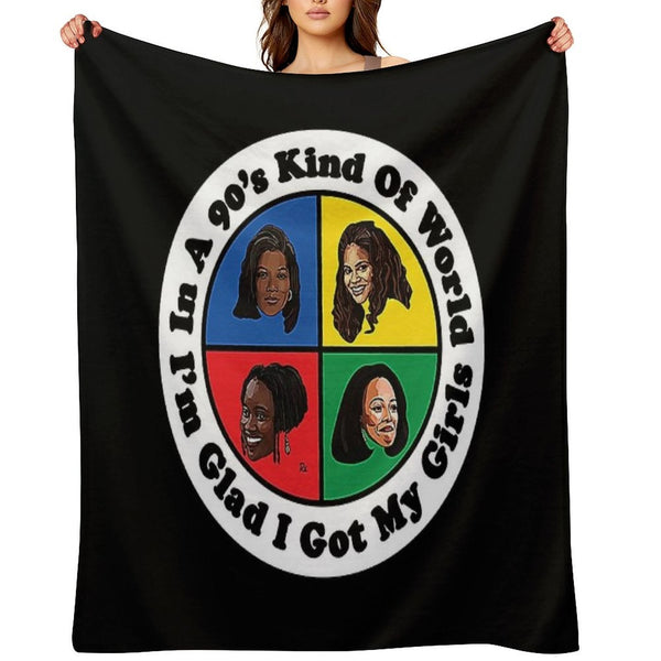 Living Single Shirt Machine-washable Throw Blanket
