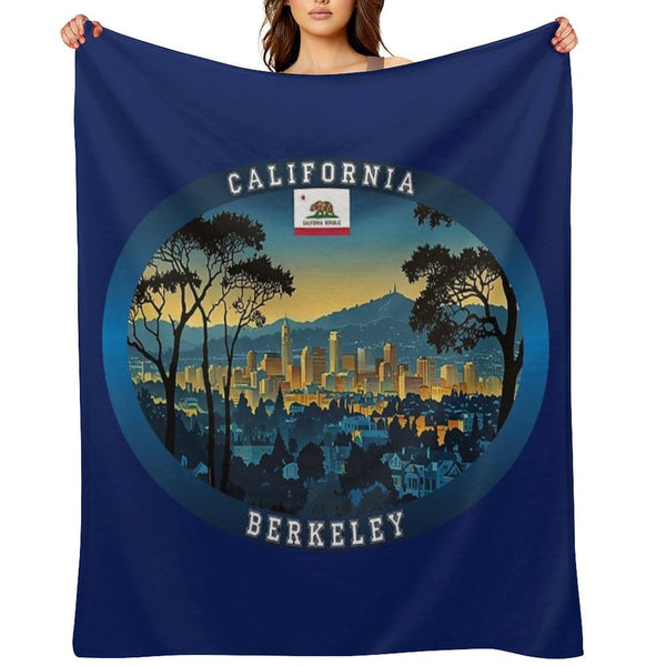 Berkeley California Travel Eco-conscious Throw Blanket