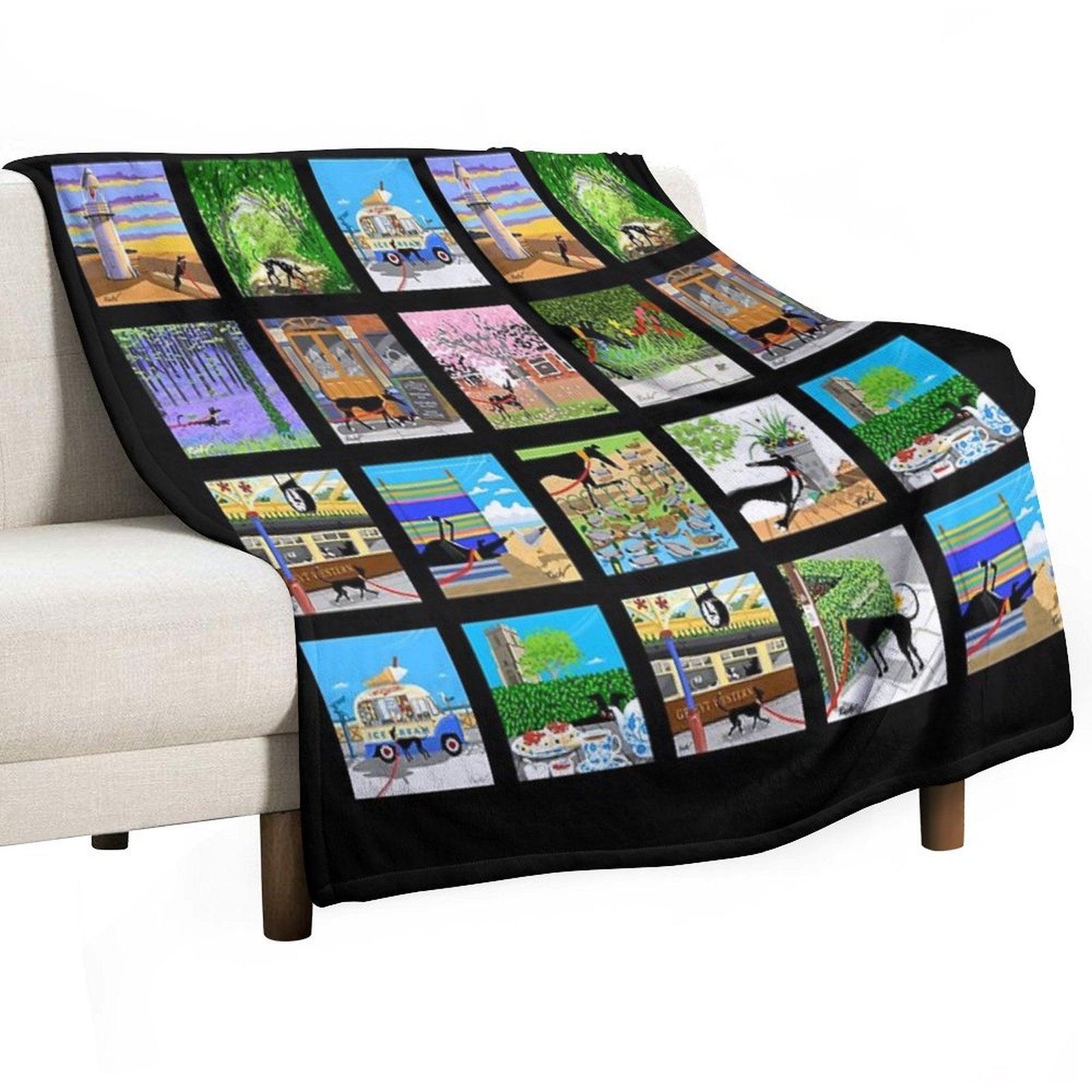 The Lockdown Doodles Set 1 Throw Blanket