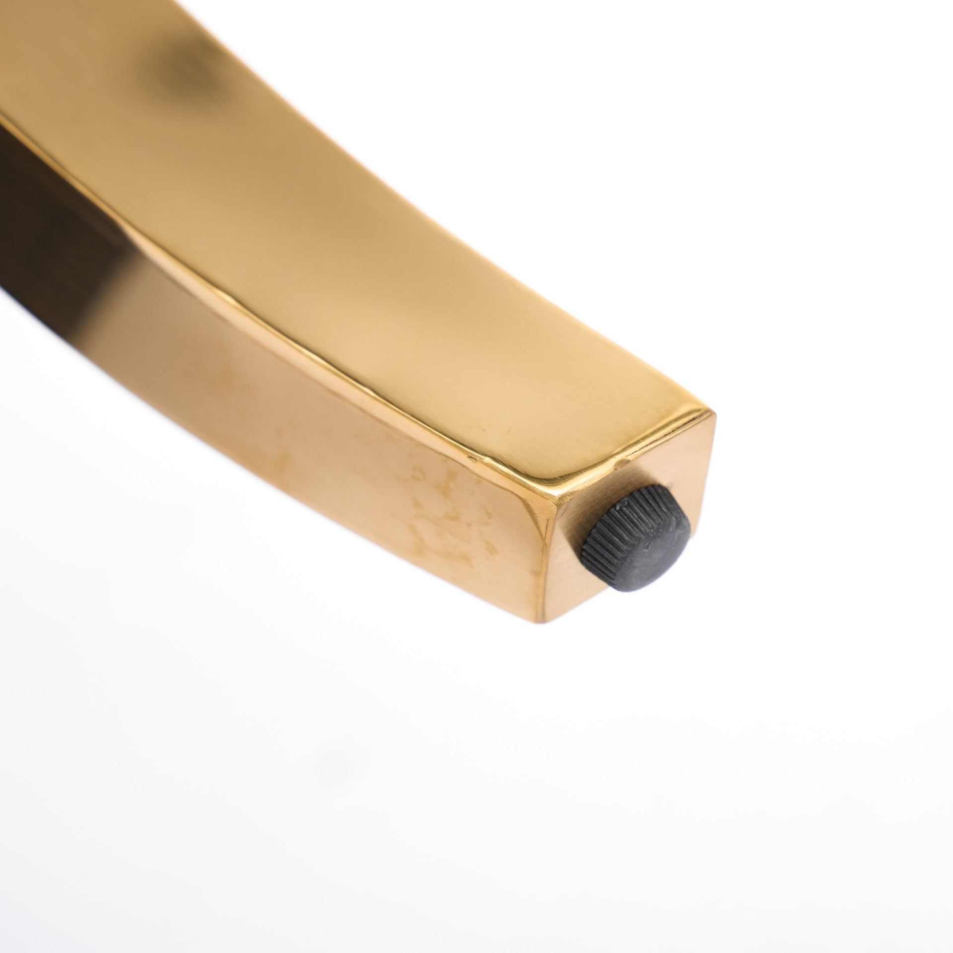 Chenille Dining Chairs Modern Style with Curved Gold-Plated Legs & Rivet Trim