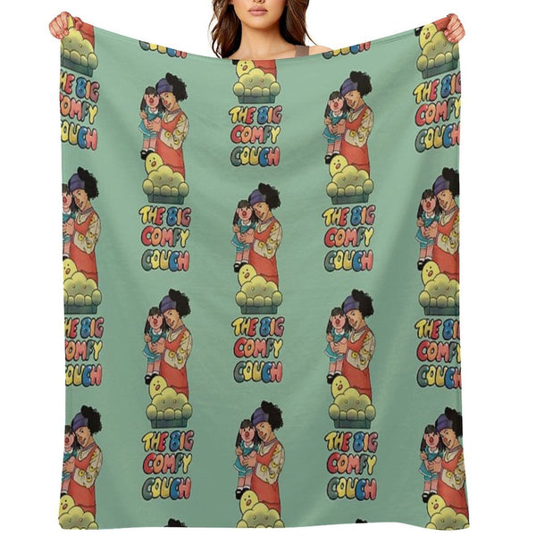 Loonette And Molly (The Big Comfy Couch) Machine-washable Throw Blanket