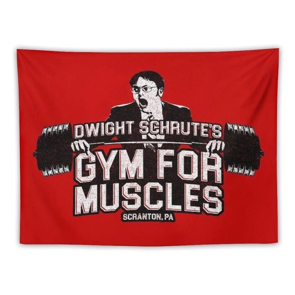 Dwight Schrute's Gym For Muscles Tapestry
