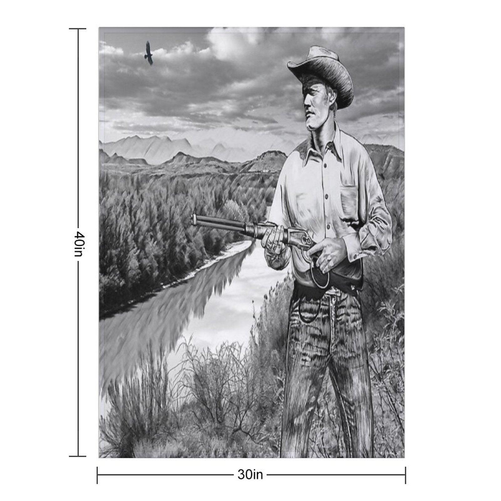 The Rifleman Chuck Connors Throw Blanket