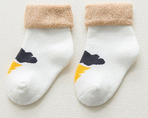 5 Pair High Quality Thicken Cartoon Comfort Cotton Newborn Socks Kids Boy And Girl Socks
