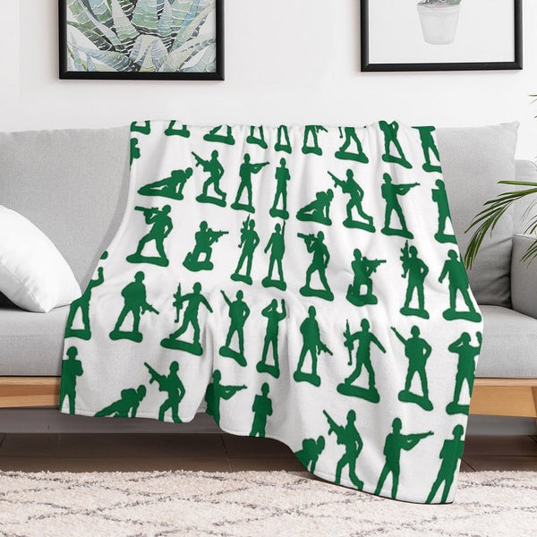 Army Man Graphics Premium Throw Blanket