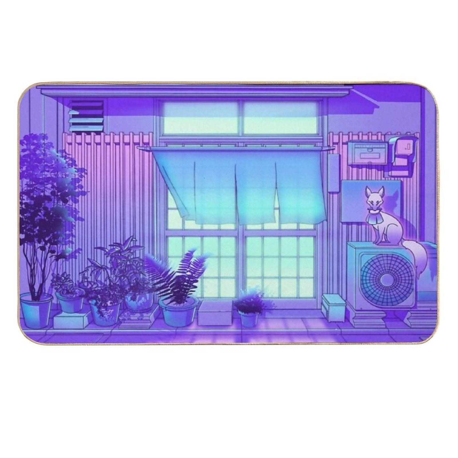 Inari Night  Non-Slip Bath Mat