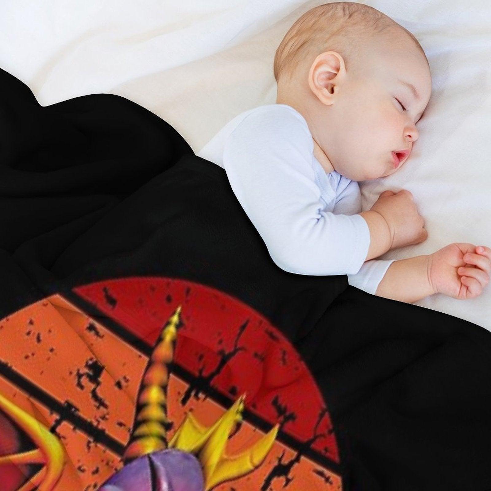 Dragon Animal Angry Fire Poster Throw Blanket