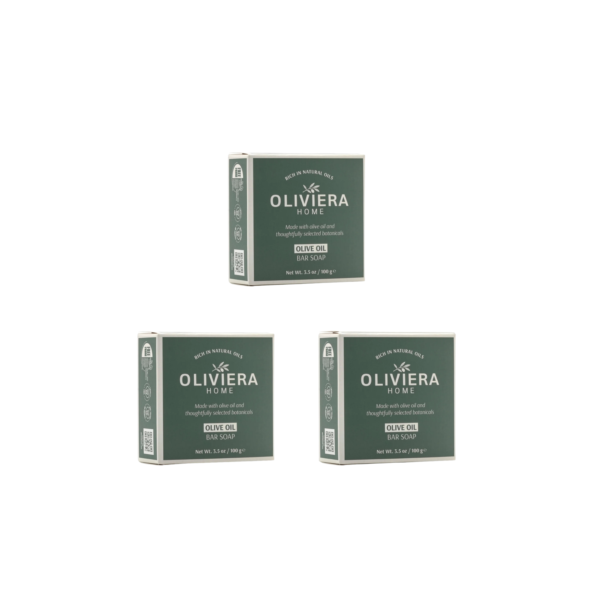 Olive Oil Bar Soap Trio