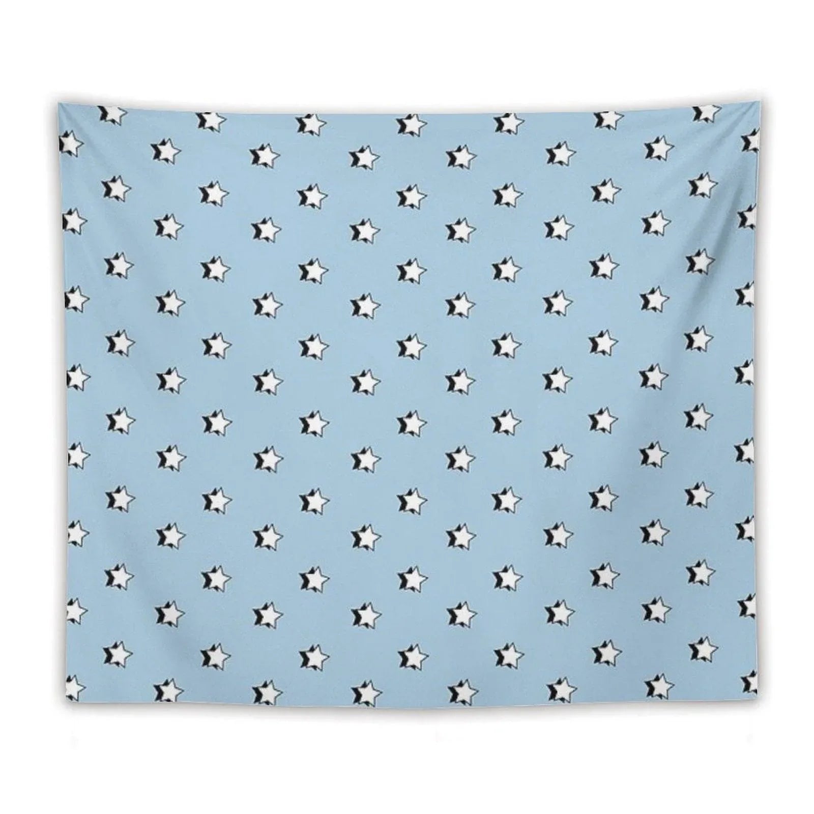 Light Blue Retro VSCO Stars Tapestry