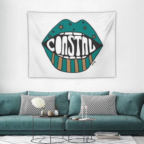 Coastal Carolina Funky Lips Tapestry