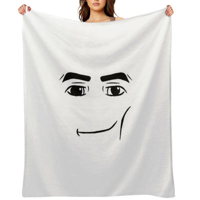 The Man Face Throw Blanket